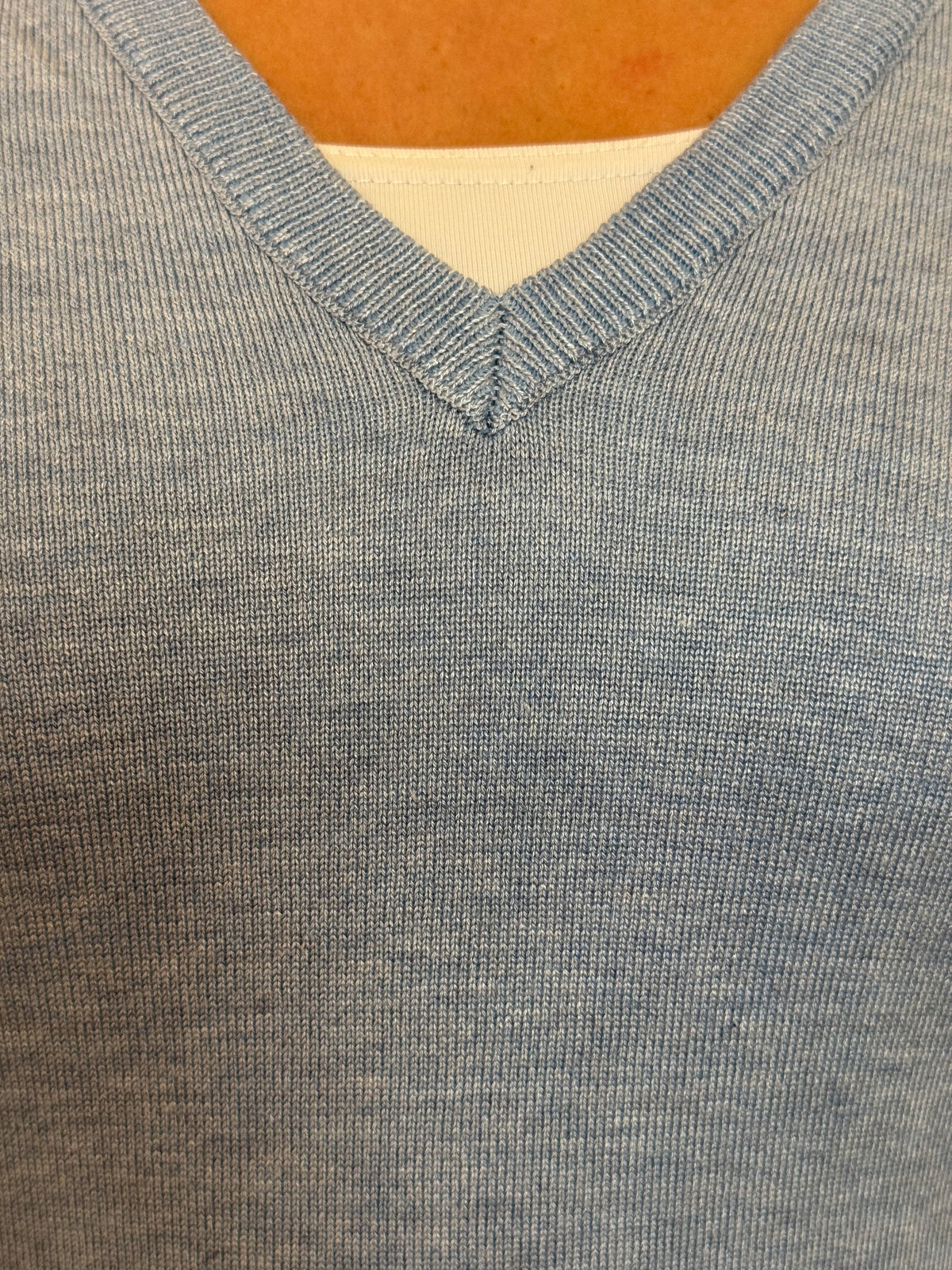 Blue Frill Knit Jumper