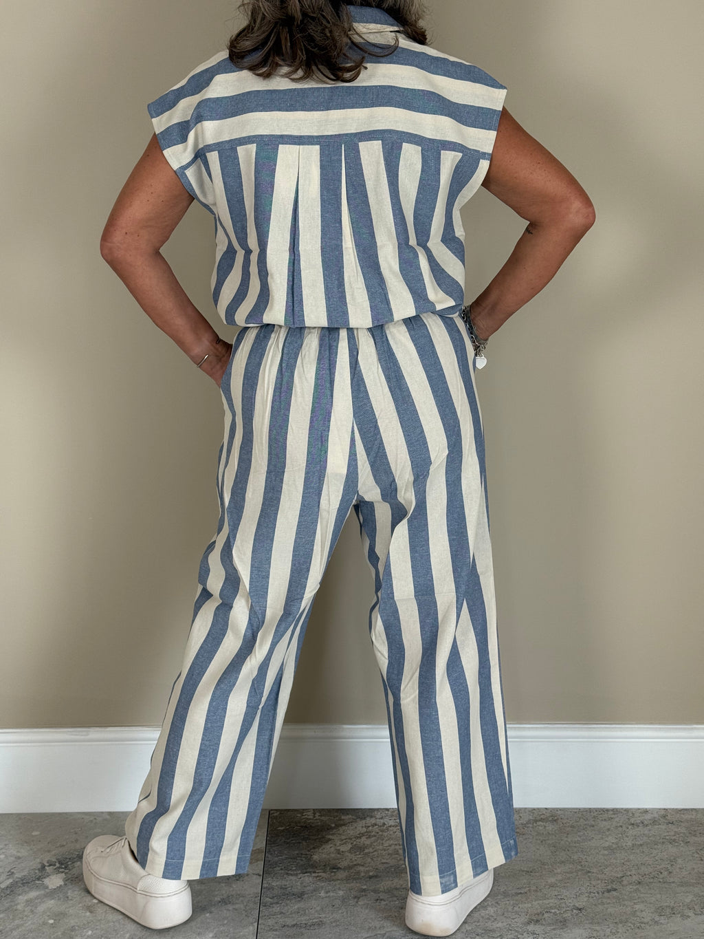 Blue Striped Blouse