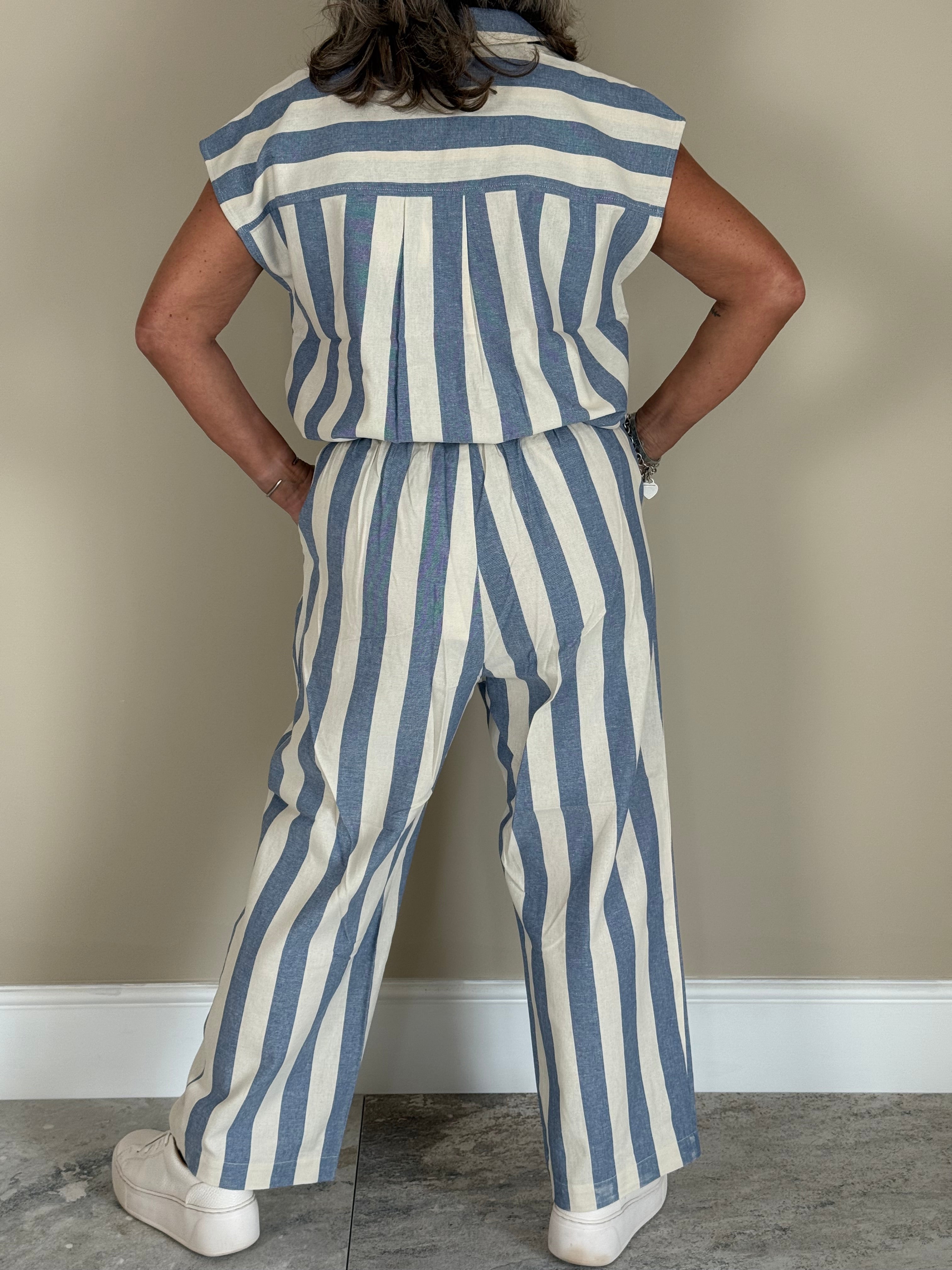 Blue Striped Blouse