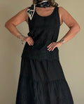 Black Broderie Anglaise Top