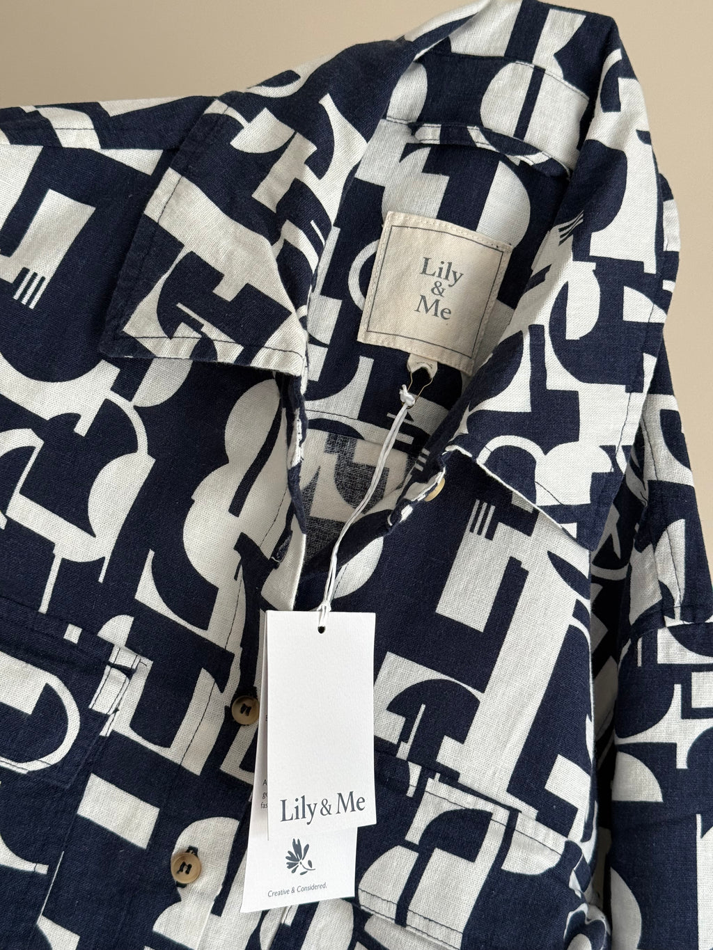 Linen Geometric Shirt