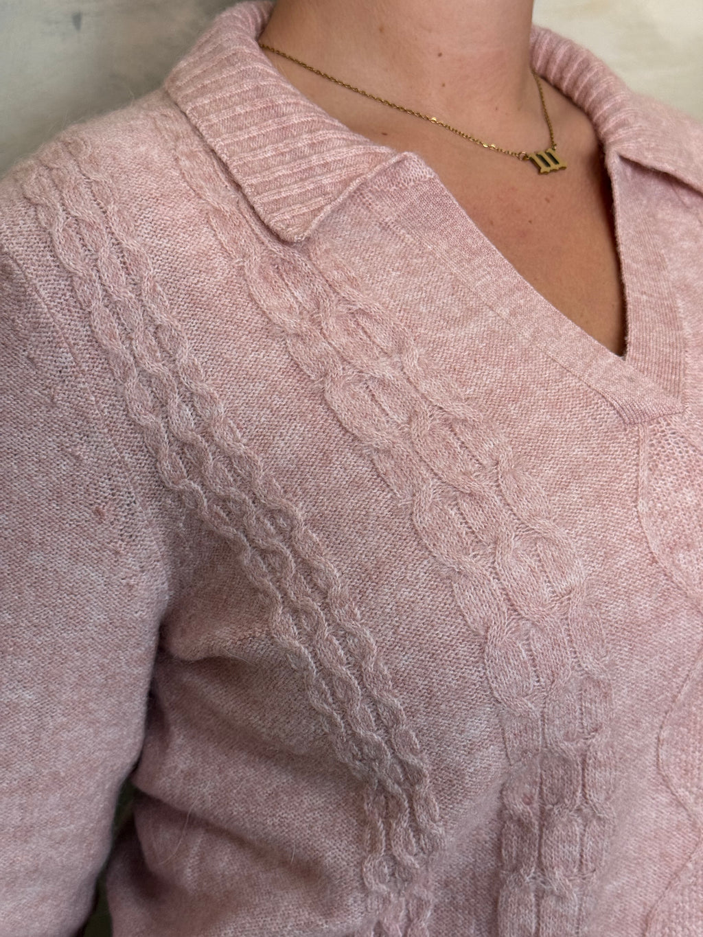 Soft Blush Knitted Jumper