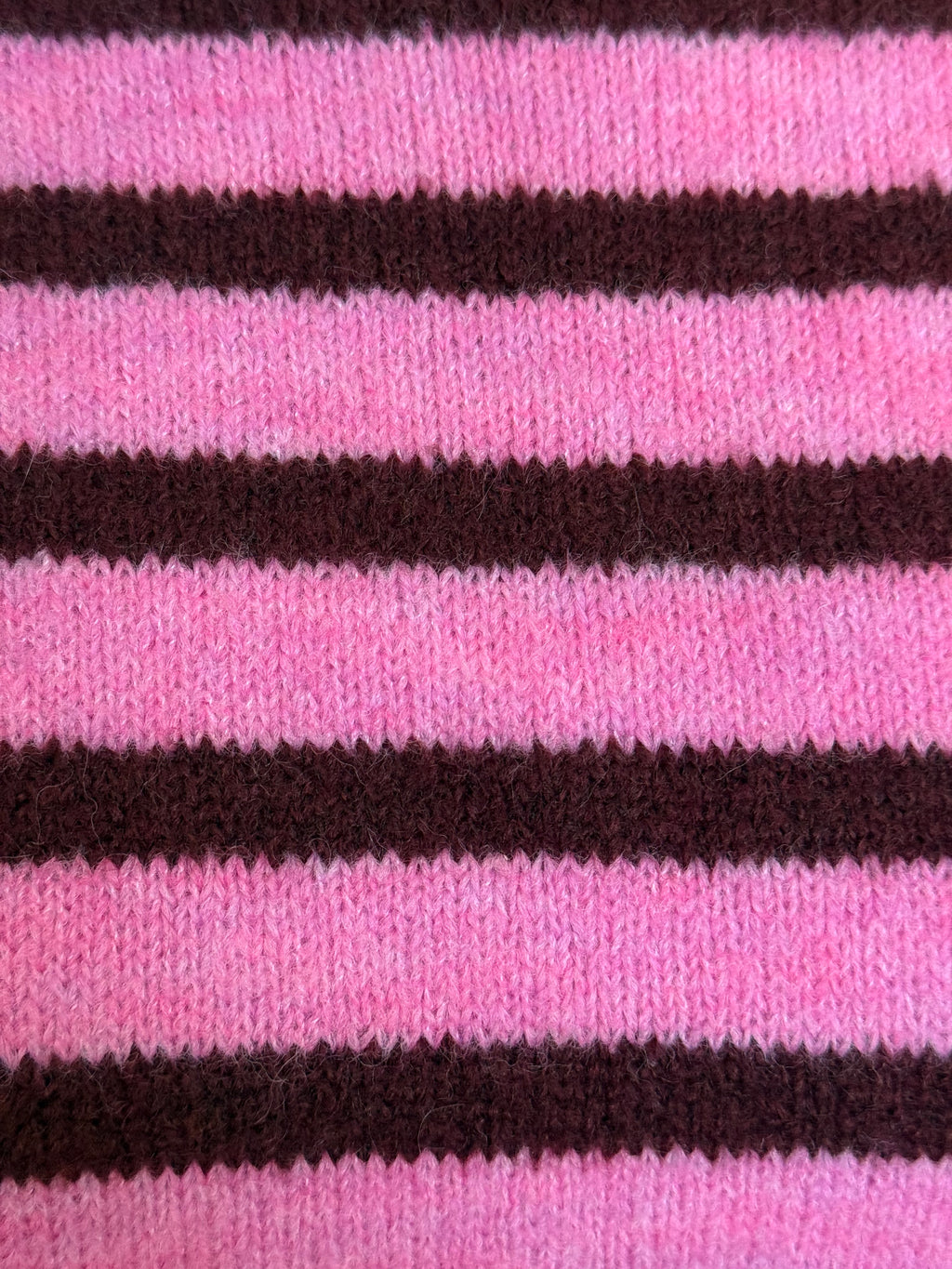 Pink & Burgundy Striped Jumper