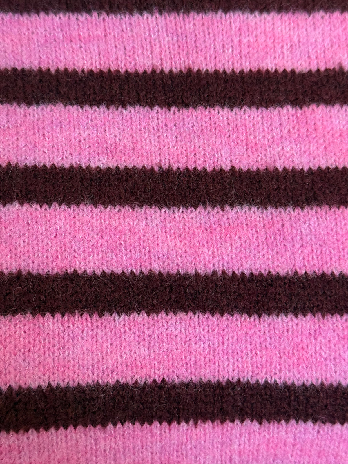 Pink & Burgundy Striped Jumper