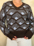 Brown & Blue Knitted Jumper